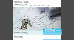 Desktop Screenshot of personaltouchpropertiesllc.com