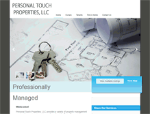 Tablet Screenshot of personaltouchpropertiesllc.com